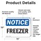Signmission Freezer, 14 in W x Rectangle, Vinyl Decal OS-2PACK-NS-D-1014-L-12917 - alternate 2